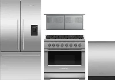 4 Piece Package Includes Refrigerator, Range, Hood And Dishwasher